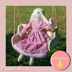 Bunny doll beginner sewing pattern